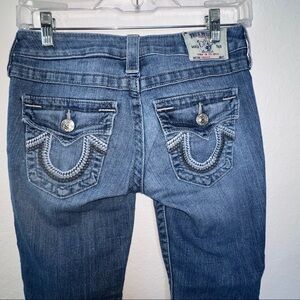 True Religion Jeans Women Size 26 Skinny Altered See Measurements 25" Inseam C